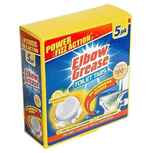 ELBOW GREASE TOILET TABLETS LEMON 5PK 30G