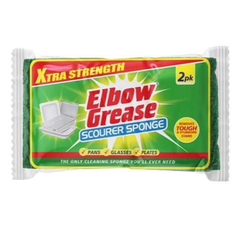 ELBOW GREASE SUPER STRONG SCOURER SPONGE 2PK