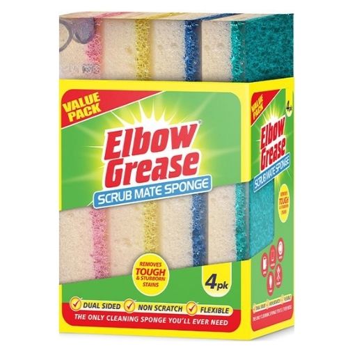 ELBOW GREASE SCRUB SPONGES 4PK