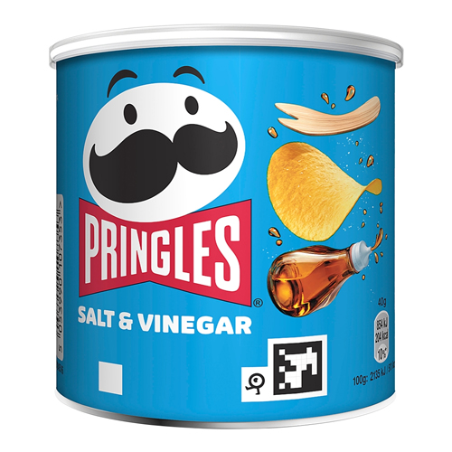 PRINGLES SALT & VINEGAR CRISPS CAN 40G