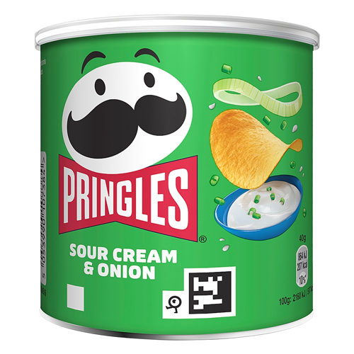 PRINGLES SOUR CREAM & ONION CRISPS CAN 40G