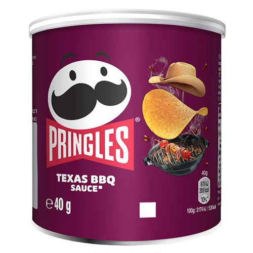 PRINGLES TEXAS BBQ SAUCE CRISPS CAN 40G