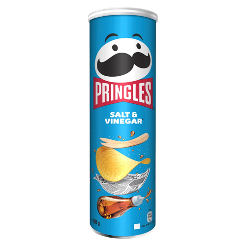PRINGLES SALT & VINEGAR CRISPS 185G
