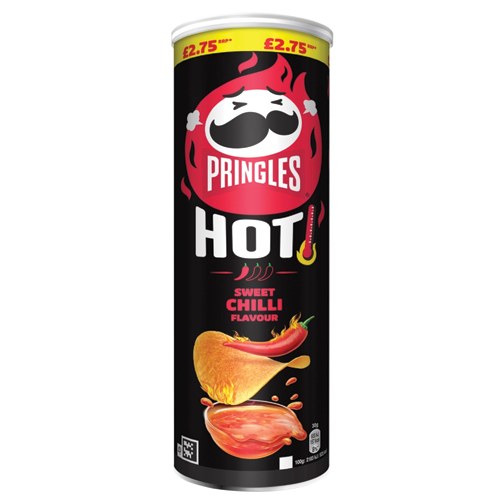 PRINGLES HOT SWEET CHILLI CRISPS PMP £2.75 160G
