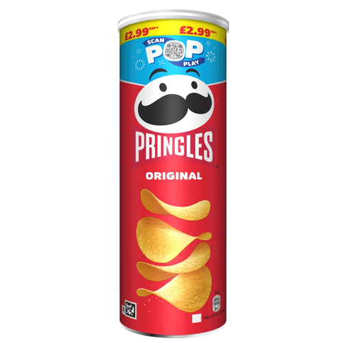 PRINGLES ORIGINAL CRISPS PMP £2.99 165G