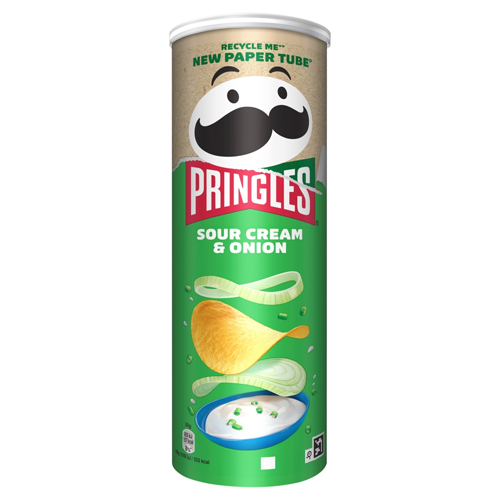 PRINGLES SOUR CREAM & ONION CRISPS 6X 165G