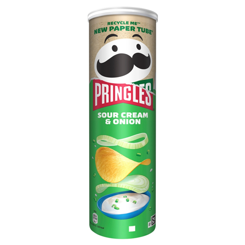 PRINGLES SOUR CREAM & ONION CRISPS 185G