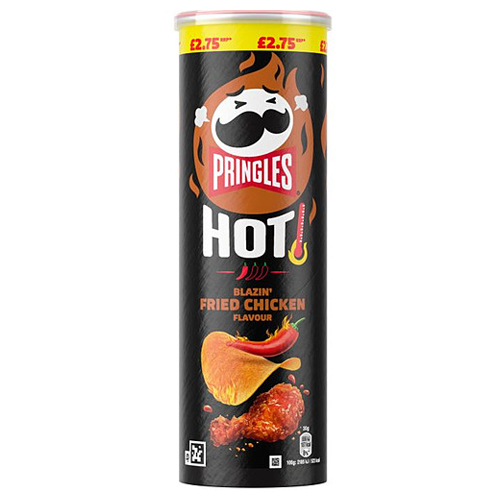 PRINGLES HOT BLAZIN FRIED CHICKEN PMP £2.75 160G