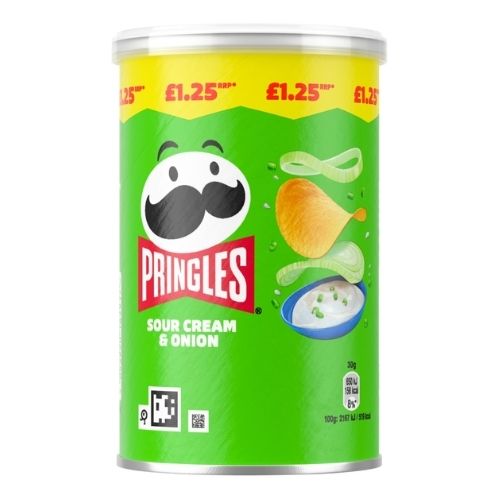 PRINGLES SOUR CREAM & ONION PMP £1.25 70G