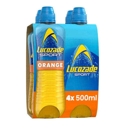 LUCOZADE SPORT ORANGE 4PK 500ML