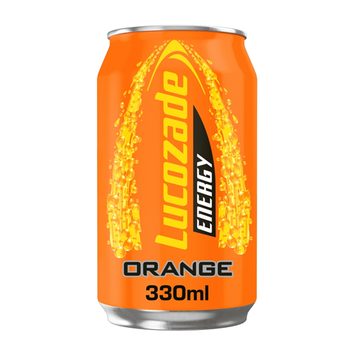 LUCOZADE ENERGY ORANGE CAN 330ML