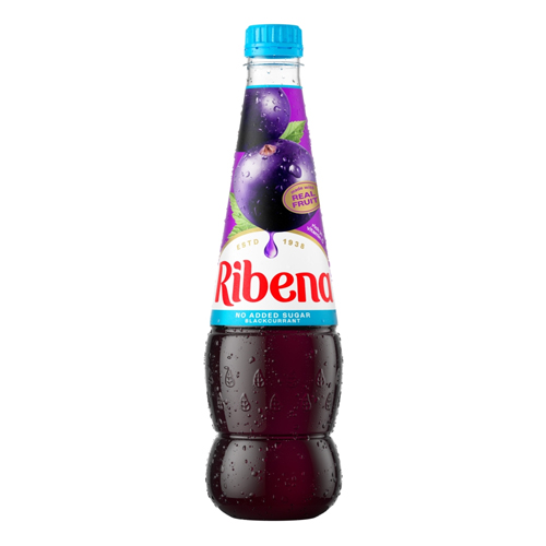 RIBENA BLACKCURRANT SQUASH NO ADDED SUGAR 850ML