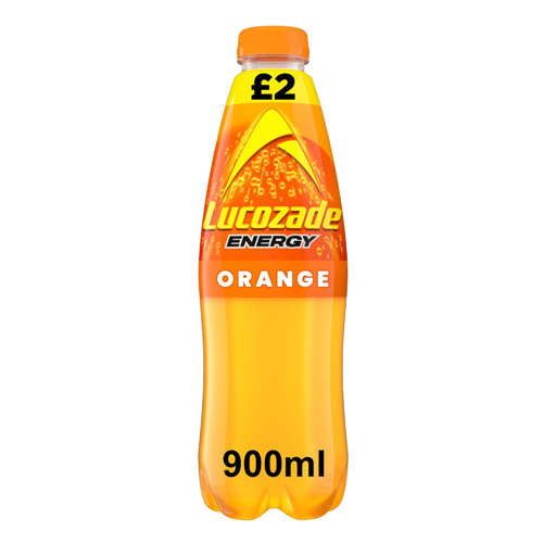 LUCOZADE ENERGY ORANGE PMP £2.00 900ML