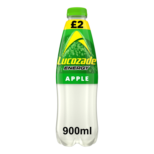 LUCOZADE ENERGY APPLE PMP £2.00 900ML