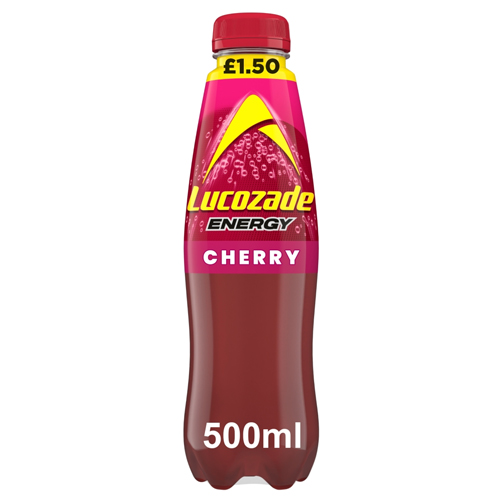 LUCOZADE ENERGY CHERRY PMP £1.50 500ML