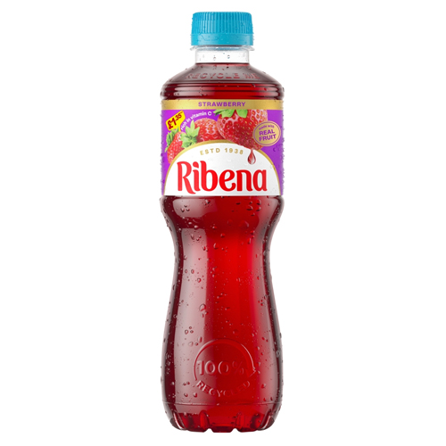 RIBENA STRAWBERRY PMP £1.35 500ML