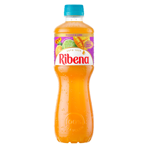 RIBENA MANGO & LIME PMP £1.35 500ML
