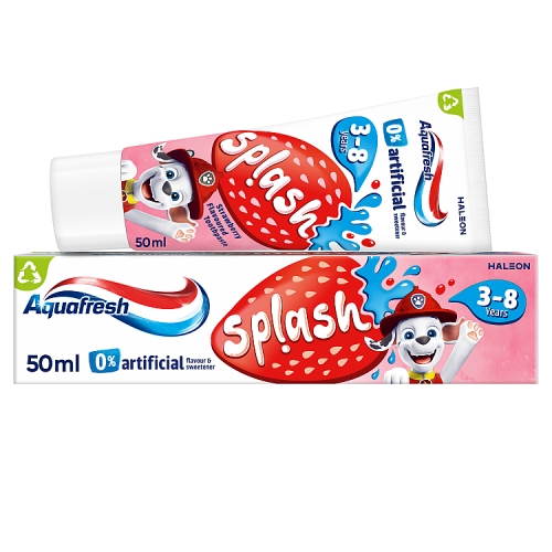 AQUAFRESH SPLASH STRAWBERRY & MINT TOOTH PASTE 50ML
