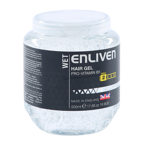 ENLIVEN XL HAIR GEL WET LOOK CLEAR 500ML