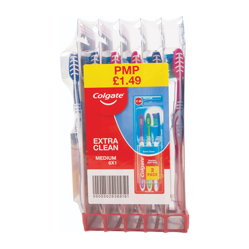 COLGATE TOOTHBRUSH ADVANCED WHITE PMP£1.49 6PK