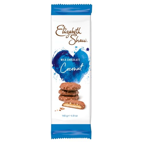 ELIZABETH SHAW MILK CHOCOLATE COCONUT BISCUITS 140G