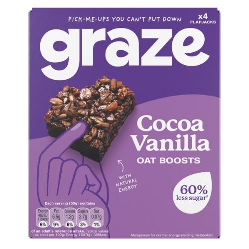 GRAZE COCOA VANILLA OAT BOOSTS 4X30G
