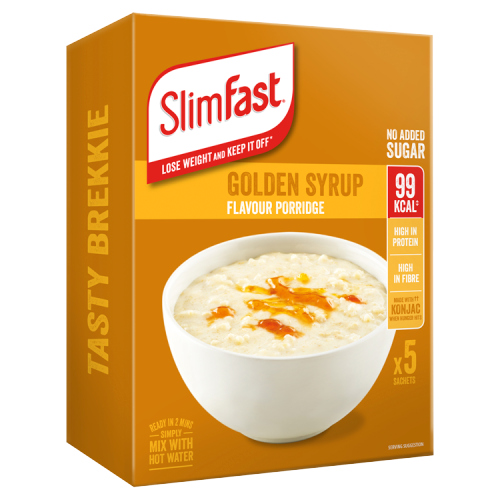 SLIMFAST GOLDEN SYRUP FLAVOUR PORRIDGE 5 X 29G (145G)