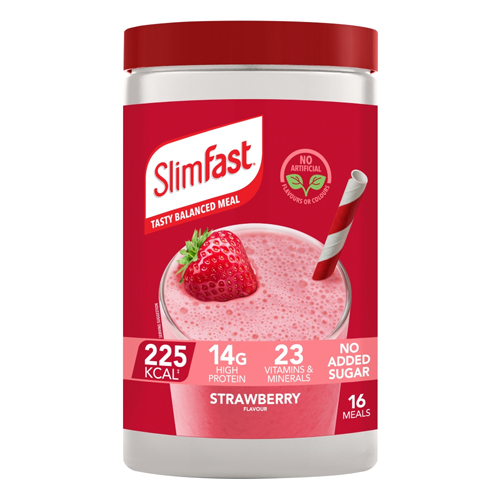 SLIMFAST STRAWBERRY POWDER TUB 584G