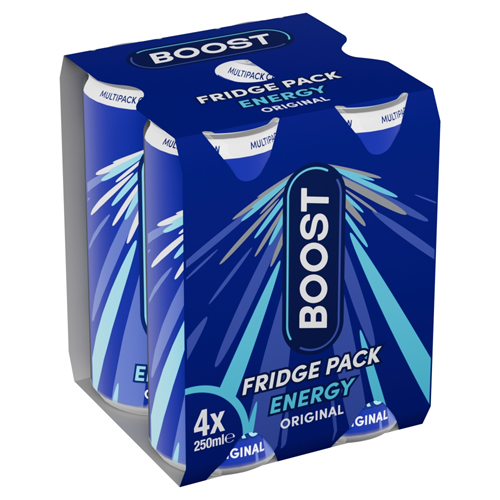 BOOST ENERGY ORIGINAL 4PK 250ML