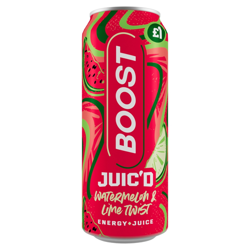 BOOST ENERGY JUIC'D WATERMELON PMP £1.00 500ML