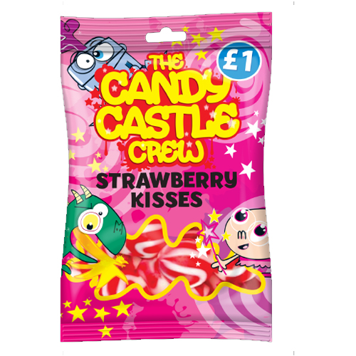 CANDY CASTLE CREW STRAWBERRY KISSES 90G