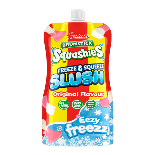 SWIZZELS DRUMSTICKS SLUSH POUCH RASPBERRY & MILK 250G