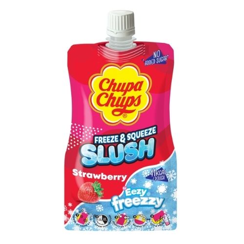 CHUPA CHUPS FREEZE & SQUEEZE SLUSH STRAWBERRY 250ML