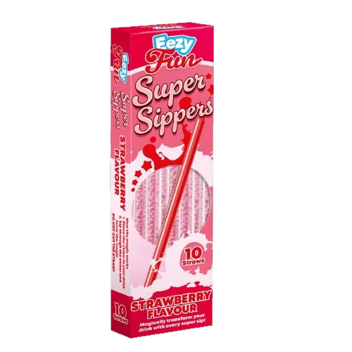 EEZY FUN SUPER SIPPERS STRAWBERRY 60G