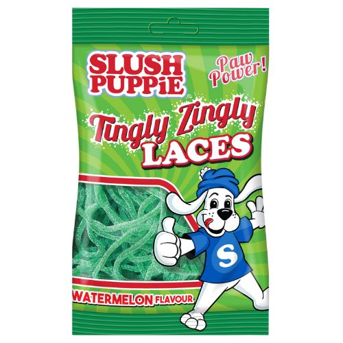SLUSH PUPPIE LACES WATERMELON 120G