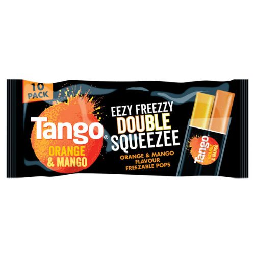 TANGO EEZY FREEZY DOUBLE SQUEEZE ORANGE + MANGO TWIN FREEZABLE POPS 500ML