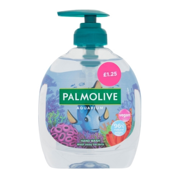 PALMOLIVE LIQUID HAND SOAP AQAURIUM PMP £1.25 300ML