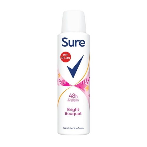 SURE WOMEN APA BRIGHT PMP £1.99 150ML