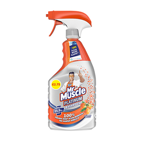 MR MUSCLE PLATINUM BATHROOM MANDARIN PMP £2.75 750ML