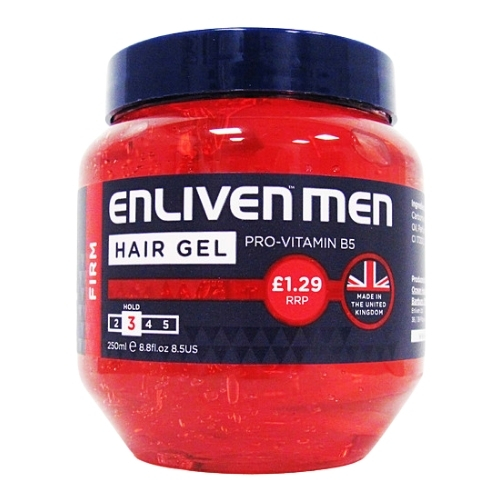 ENLIVEN HAIR GEL RED PMP £1.29 250ML