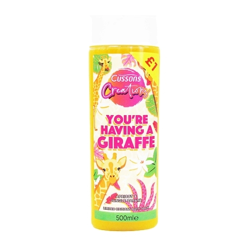 CREATIONS BATH LIQUID HAVING A GIRAFFE PMP £1.00 500ML