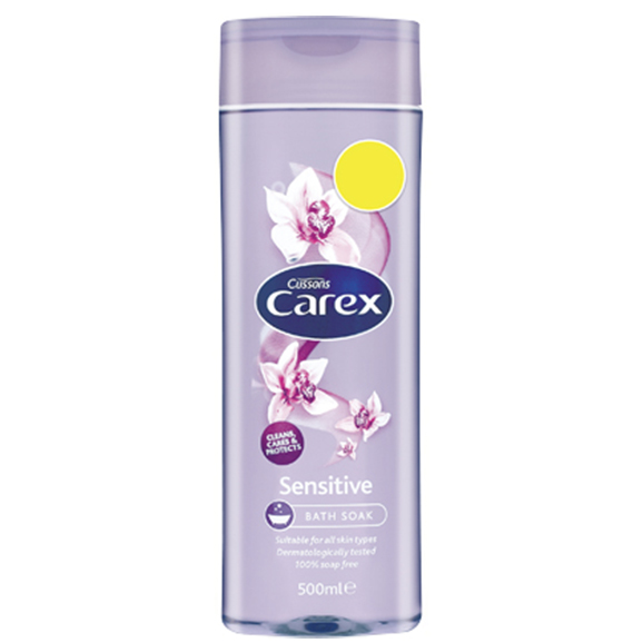 CAREX BATH SENSITIVE PMP £1.39 500ML