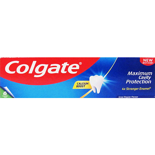 COLGATE TOOTHPASTE CAVITY PROTECT X4 STRENGTH PMP £1.50 75ML