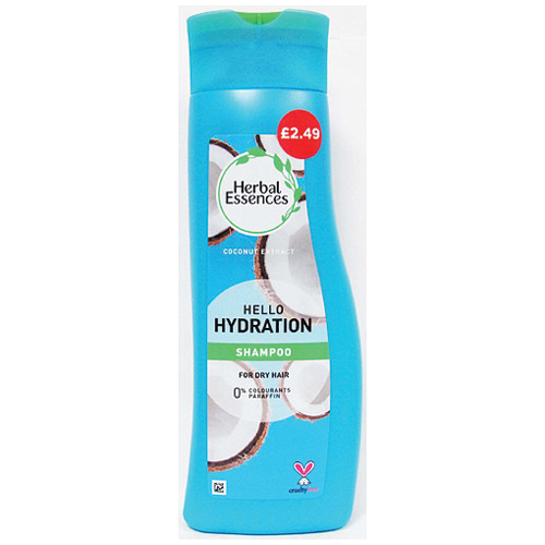 HERBAL ESSENCES HELLO HYDRATION SHAMPOO PMP £2.49 400ML