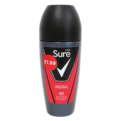 SURE MEN ROLL ON ORIGINAL PMP £1.99 50ML