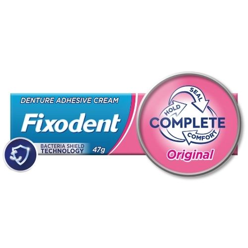 FIXODENT COMPLETE ORIGINAL DENTURE ADHESIVE PMP £3.49 40G