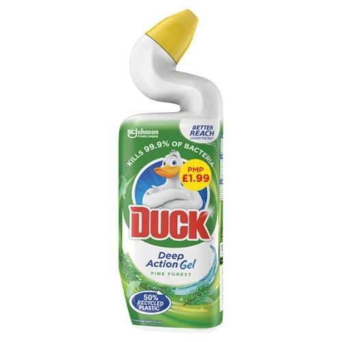 DUCK TOILET DEEP ACTION GEL PINE FOREST PMP £1.99 750ML