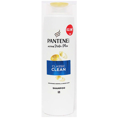 PANTENE CLASSIC CLEAN SHAMPOO PMP £2.99 325ML