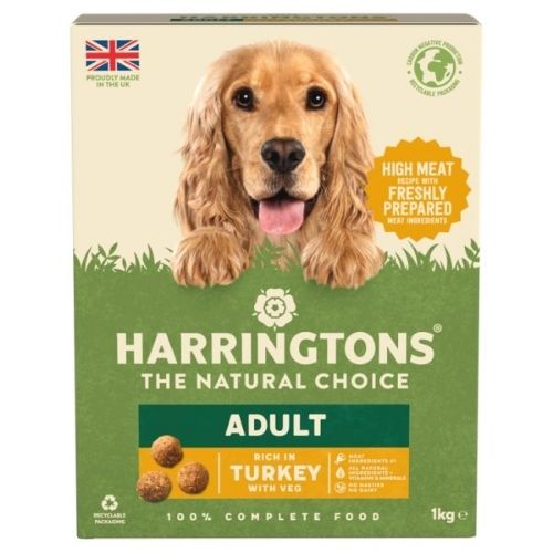HARRINGTONS ADULT TURKEY DRY DOG FOOD PMP £3.69 1KG