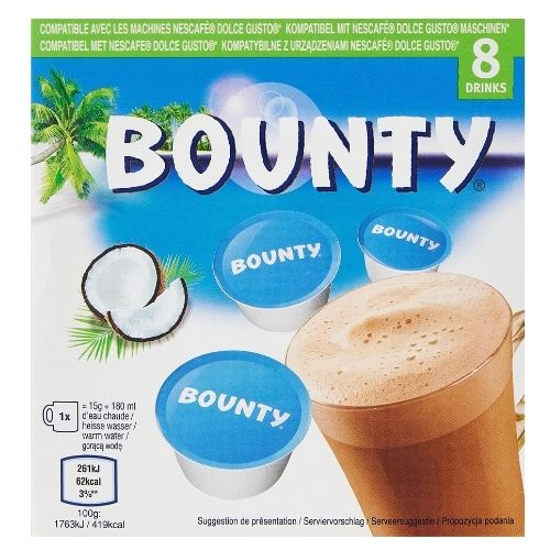 BOUNTY HOT CHOCOLATE DOLCE GUSTO COMPATIBLE 8 PODS